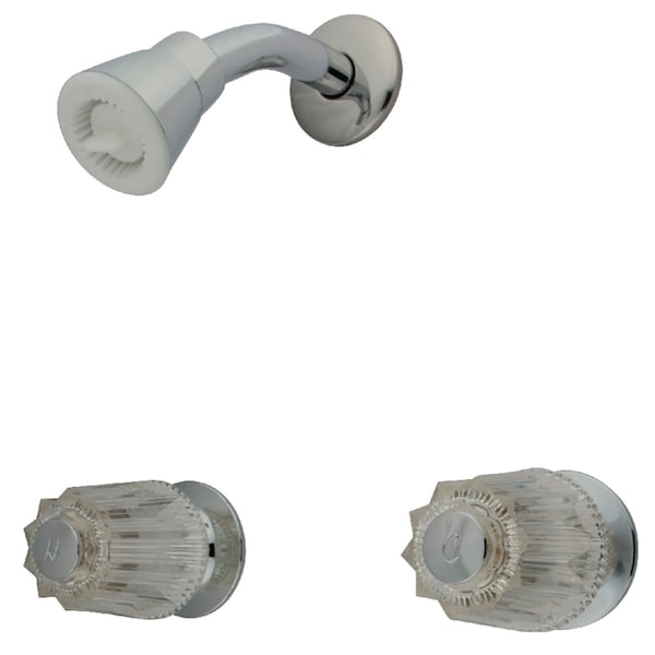 Shower Faucet, Polished Chrome, Wall Mount